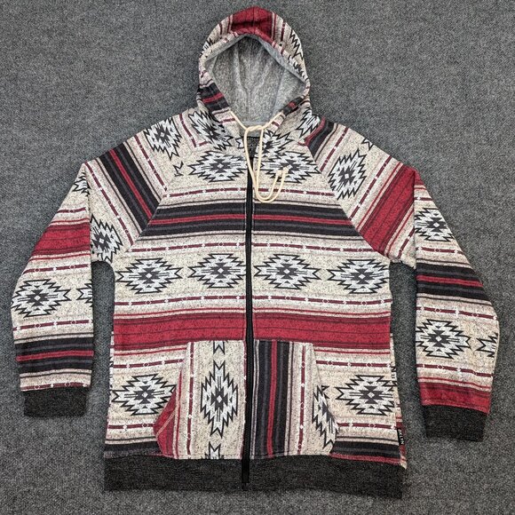 BROOKLYN CLOTH Jacket Men's XL Multicolor Southwest Full Zip Hooded Long Sleeve - Picture 9 of 14